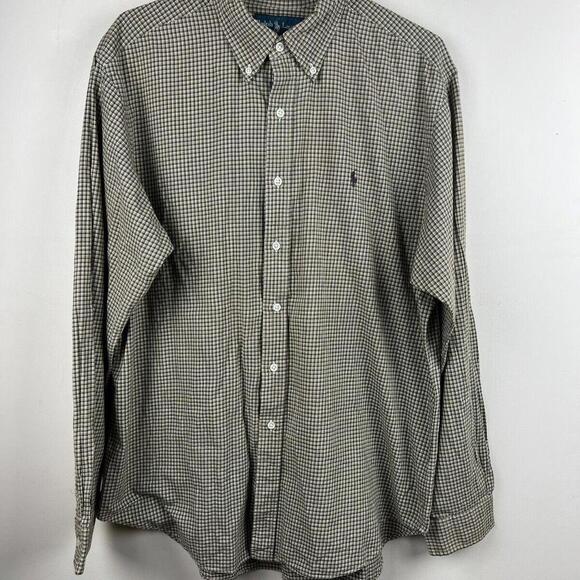 Ralph Lauren Checked Shirt Mens Size XL  Classic Fit  Buttons Up - Picture 1 of 5